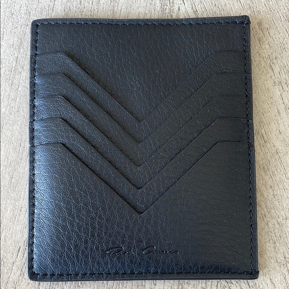 Rick Owens Leather Square Card Holder